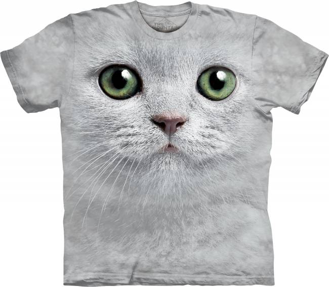 3D футболка с зеленоглазым котенком. США!