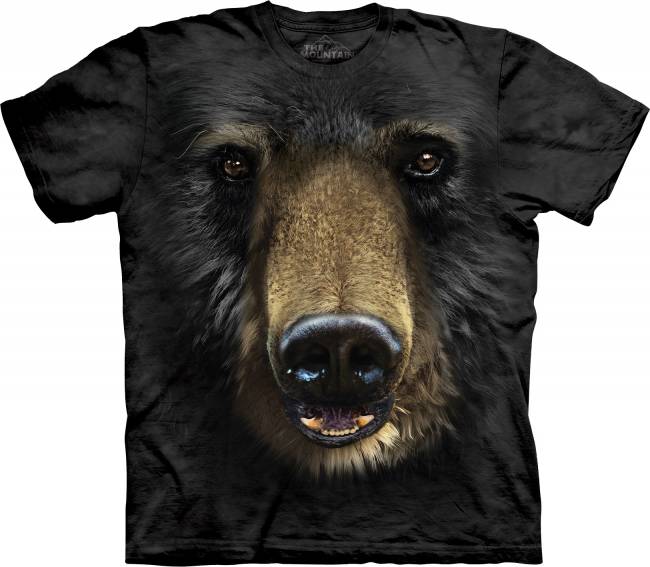 3D футболка с бурым медведем. Производство США!
