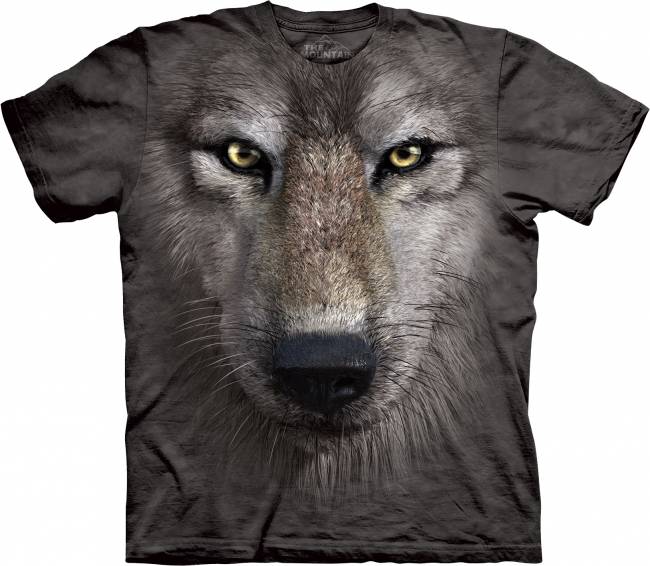 3D футболка с волком. Производство США!