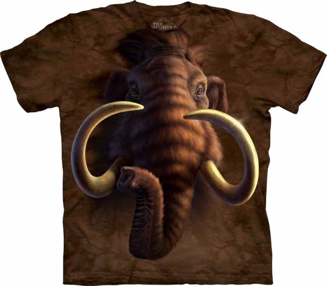 3D футболка с мамонтом. Производство США!