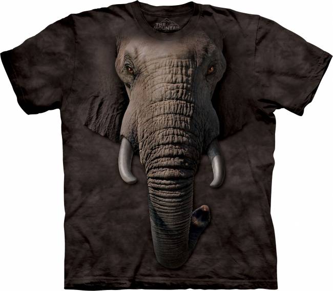 3D футболка со слоном. Производство США!