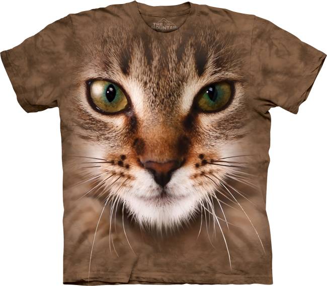 3D футболка с полосатым котом. Производство США!